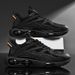 Men's Air Cushion Sneakers – Breathable All-Black Casual Shoes (Lightweight & Versatile)_vogvips.com