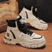 European Warm Series High-top Martin Spring 2025 New Work Shoes Men's Korean Version Versatile British Style Thick-soled Ankle Boots_vogvips.com