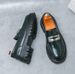 Korean Style Spring And Autumn Thick-Soled Business Loafers Men, Fashionable Glossy Height-Increasing Leather Shoes,_vogvips.com