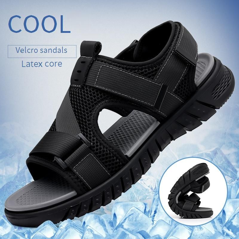 Men’s Shoes Summer New Men's Sandals Soft Soled Non Slip Slippers Men's Hot Style Mesh Men's Two Wear Casual Beach Shoes_vogvips.com