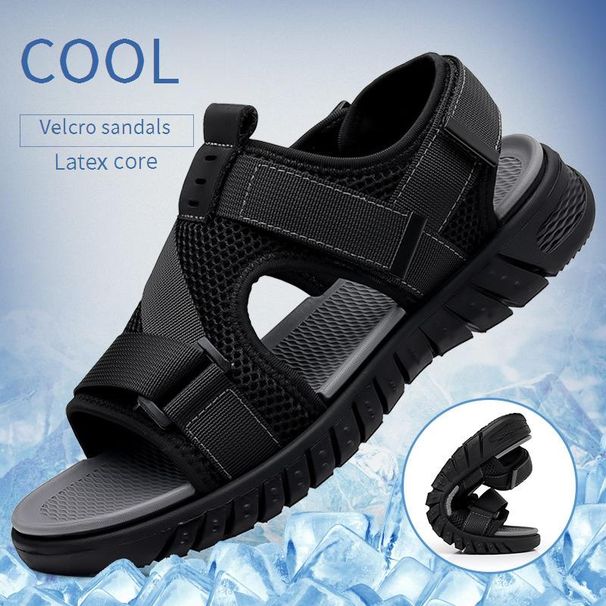 Men’s Shoes Summer New Men's Sandals Soft Soled Non Slip Slippers Men's Hot Style Mesh Men's Two Wear Casual Beach Shoes_vogvips.com