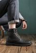 Autumn And Winter Men's Shoes: British Retro Leather Boots, Men's High-top Boots_vogvips.com