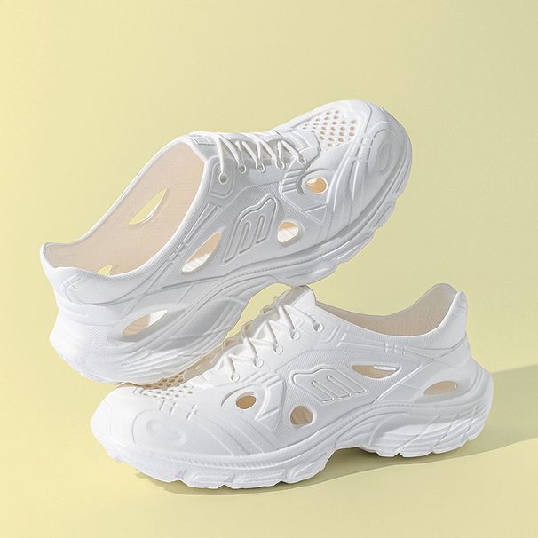 Hole Shoes Men's Summer Wear 2026 New Thick-soled Non-slip Deodorant Sandals Beach Breathable Sports Slippers Men_vogvips.com