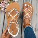 Fashionable Lightweight Large Size Beach For Women Summer New Round Head Comfortable Fish Mouth Casual Sandals_vogvips.com