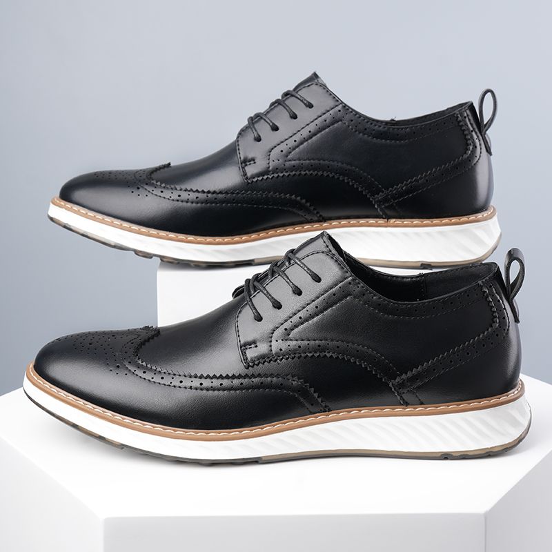 Men's Casual Business Classic Comfortable Retro Style Work And Office Hot Selling Adult Plus Size Shoes New Lace Up_vogvips.com
