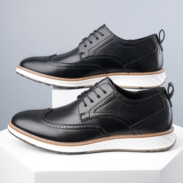 Men's Casual Business Classic Comfortable Retro Style Work And Office Hot Selling Adult Plus Size Shoes New Lace Up_vogvips.com