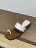 Wedge Brown French Style Toe Ring Fairy Shoes Outdoor 2025 Summer Vacation Roman Sandals_vogvips.com