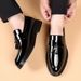 TerraStride 2025 New Men's Leather Autumn Business Formal Large Size Casual Soft Sole Black Glossy Wedding Groom Shoes_vogvips.com