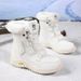Fleece-Lined Snow Boots Waterproof Thickened Ski Winter Warm Cross-Border Hot-Selling Women's Fashion Versatile New_vogvips.com