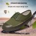 Spring and Autumn liberation shoes Men's training shoes Yellow rubber shoes site labor work shoes labor protection shoes canvas field shoes _vogvips.com