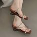 Cameido Women's Gentle Spring - Summer Square - Toe Simple Business - Casual Sandals CD55172_vogvips.com