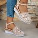 Women Summer New Canvas Wedge Casual Espadrilles Fashion Elegant Platform Woman Sandals_vogvips.com