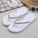 Women's Rhinestone Flip Flops - Stylish Beach Sandals With Sparkling Accents For Casual Wear_vogvips.com