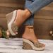 Super High Heels Slippers Women's New Summer Wear Fashion Printed All-in-one Thick Sole Non-slip Wedge Flip-flops_vogvips.com