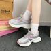Women's Thick Board Women's Summer New Low Top Soft Soled Casual Versatile White Shoes, Female Student Sports Shoes_vogvips.com