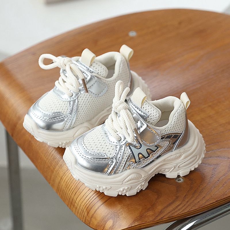 Children's Sports New Spring Autumn Mesh Breathable Dad Soft-Soled Non-Slip Baby Shoes, Running Shoes For Boys And Girls_vogvips.com