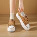 Little White Shoes Women's Platform Casual Sports Versatile Board Shoes Street Shooting_vogvips.com