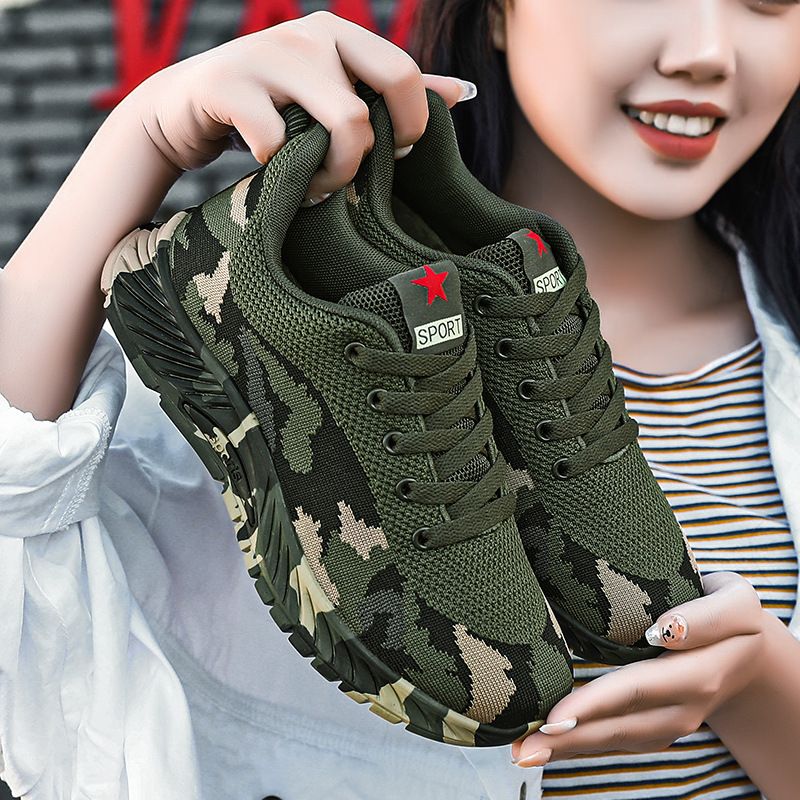 Camouflage Shoes Unisex for Outdoor Hiking Training Military Style Suitable for Spring Summer Winter Construction Work_vogvips.com