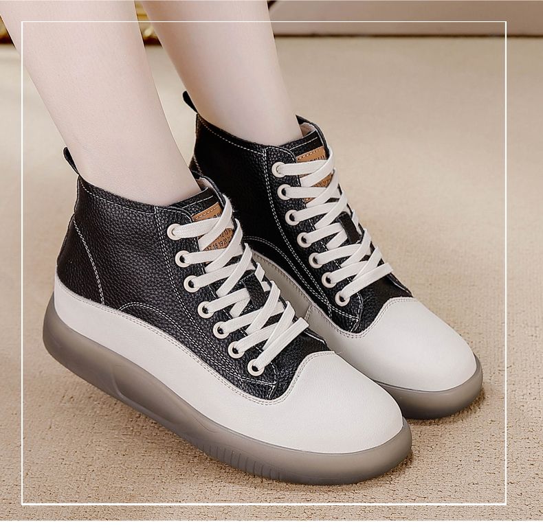 New Leather Spring Men's Shoes High-top Men's Heightening Tooling Martin Boots_vogvips.com