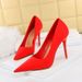 Elegant Pointed-Toe High Heels For Women - Slim & Stylish Satin Dress Pumps With Ultra High Stiletto Heel (Sizes 34-43, Colors Available)_vogvips.com