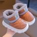 Baby Shoes With PU Waterproof And Fur For Medium And Small Children_vogvips.com