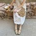 Cameido Bowknot Square Toe Sequins Mary Jane Flats For Women Spring Fairy Style Shoes_vogvips.com
