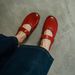 Cameido Women's Round Toe Flat Mary Jane Shoes Soft Sole Soft Upper Calf Leather Spring_vogvips.com