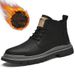 European Warm Series Martin Autumn Winter British Style Mid-top Outdoor Fashion New Fleece Men's Shoes Trendy Work Boots Men_vogvips.com