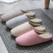 Four Seasons Soft-soled Non-slip Slippers Couples Silent Plus Sizewarm And Comfortable Suitable For Wooden Floor Warm Cotton Slippers_vogvips.com