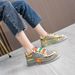 Women's Fashion Sneakers With Rhinestones, Glitter & Animal Print - Comfortable Low Heel Round Toe Casual Shoes For Spring, Summer & Fall_vogvips.com