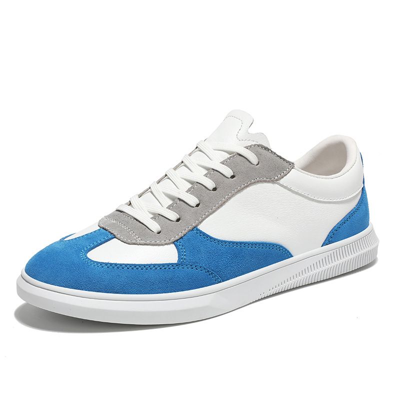 Boutique Men's Shoes Sports Shoes Men's First Layer Cowhide Platform Casual Shoes Men's Sports Board Shoes_vogvips.com
