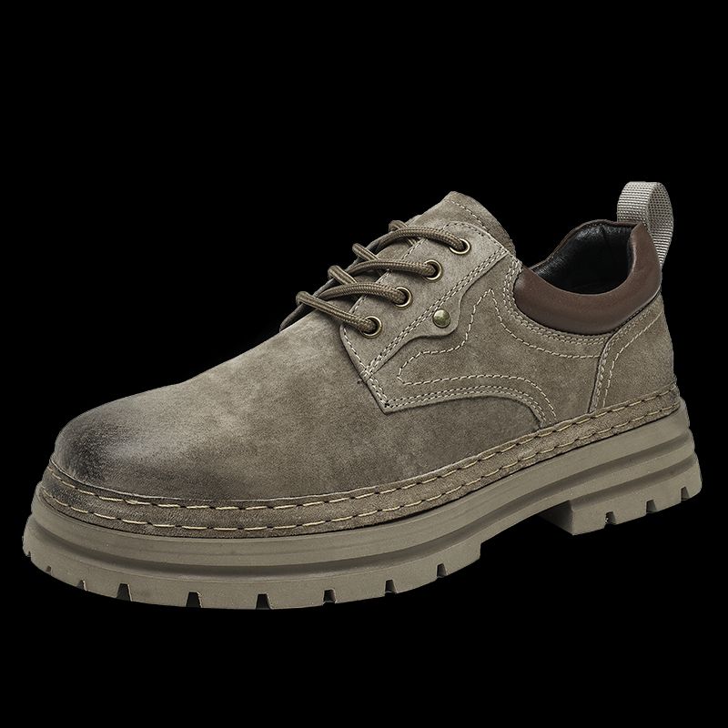 New Leather Spring Men's Shoes High-top Men's Heightening Tooling Martin Boots_vogvips.com