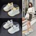 Thick-soled White Sneakers For Petite Women, 2026 Spring New Popular Casual Fashion Versatile Height-increasing Women's_vogvips.com