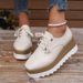 European And American Style Large Size Thick-Soled Platform Shoes For Women 2023 Autumn Winter New Lace-Up Square Toe Patent Leather Thick-Soled Wedge Height-Increasing Shoes_vogvips.com