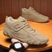 Men's Casual Work Shoes With Waterproof & Slip-Resistant Rubber Sole, Breathable PU Upper For Walking, Running, And Outdoor Activities_vogvips.com