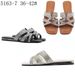 Women's Plus Size Rhinestone Flip Flops - Glitter Flat Sandals For Women - Lightweight PU Slippers For Everyday Wear (Black, White, Brown)_vogvips.com
