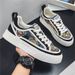 2024 Summer Men's Hot selling Breathable Printed Canvas Shoes Men's Trendy Versatile Shoes Men's Sports and Leisure Board Shoes_vogvips.com