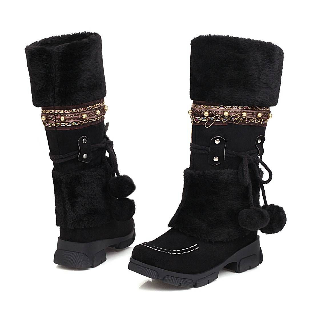 2025- Women's Boots For Autumn And Winter, Deep Boots, Warm Fleece Boots, Snow Boots 2025_vogvips.com