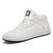 Invisible Heightening Casual Board Shoes White High-top Shoes Men's Board Shoes_vogvips.com