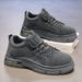 Men's Shoes Breathable Construction Site Work Labor Insurance Shoes Men's Thick-soled Non-slip Casual Dad Shoes_vogvips.com