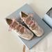 Soft Leather Version~Unique Design Lace-up Ballet For Women 2026 Square Toe Flat Shallow Mary Jane Shoes_vogvips.com