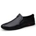 Walking Pattern Casual Leather Shoes Non-slip And Wear-resistant Work Men's Shoes_vogvips.com