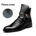 Men's Pointed-Toe Chelsea Boots – Stylish Low-Cut Martin Boots With Side Zipper & Studded Accents (Sizes 38-45, PU Leather & Anti-Slip Sole)_vogvips.com