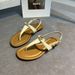 Women's Shoes Genuine Leather Roman Sandals – Vintage Style Flip Flops With Toe Post Design (Flat Summer Casual Shoes)_vogvips.com