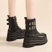 Height Increasing Shoes People Thick Sole 8㎝Low-top Short Boots For Women, Spring New Hot Girl Style, Motorcycle Martin_vogvips.com