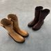 Leather Version ~7cm Internal Height Increase, European And American Retro Distressed Western Cowboy Chunky Heel Martin Designer New Luxury_vogvips.com