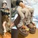 2025 Winter New Fleece-Lined Thickened Super Warm Thick-Soled Snow Boots High Tube Fashion Versatile Cute Student Plus_vogvips.com