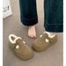 Thick-Soled Fleece-Lined For Women 2024 New Autumn Winter Loafers Birken Cotton Shoes Warm Snow Boots_vogvips.com