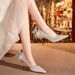 Bowknot Rhinestone Wedding Banquet Dress High Heels Elegant Luxurious Women S Shoes With A Sense Of_vogvips.com