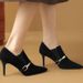 Fashion Deep Mouth Single For Women In Autumn Winter 2025 New Pointed High Thin Heels, Flip Fur Short Boots, And Ankle_vogvips.com